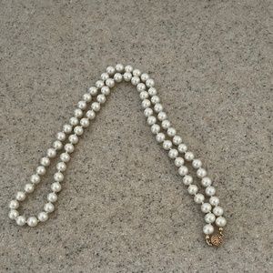 28-inch simulated pearl necklace